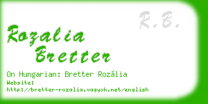 rozalia bretter business card